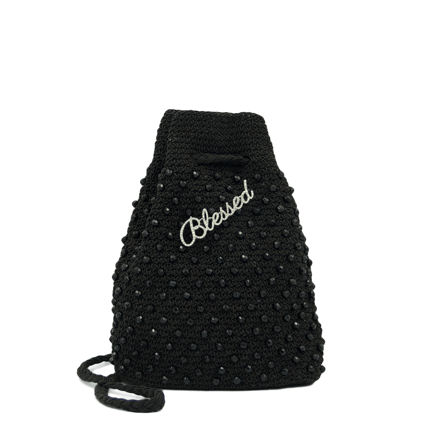 Beaded Crochet Bucket Bag | Reflection Vintage