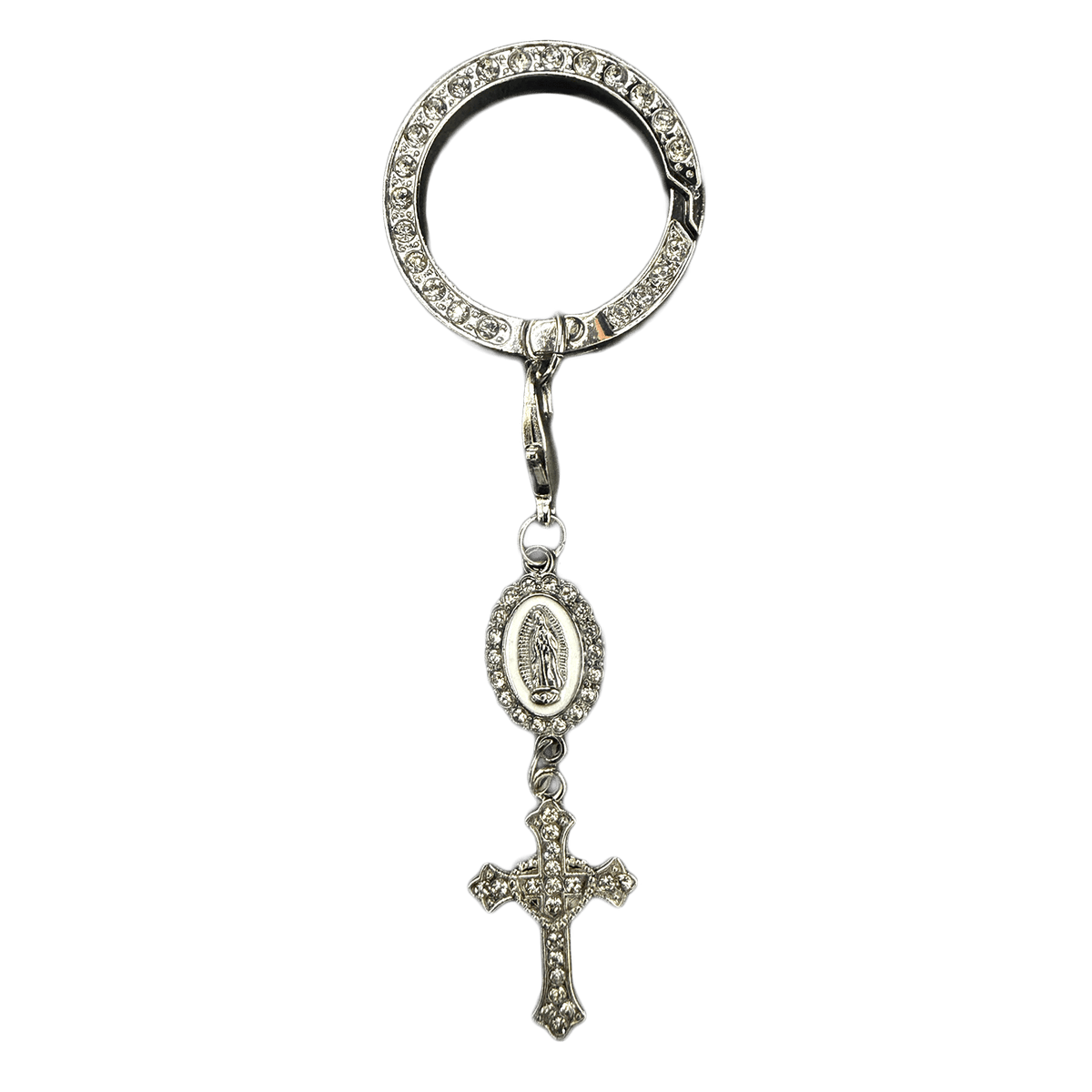 Crystal Rosary Bag Charm/Keychain | Reflection Vintage