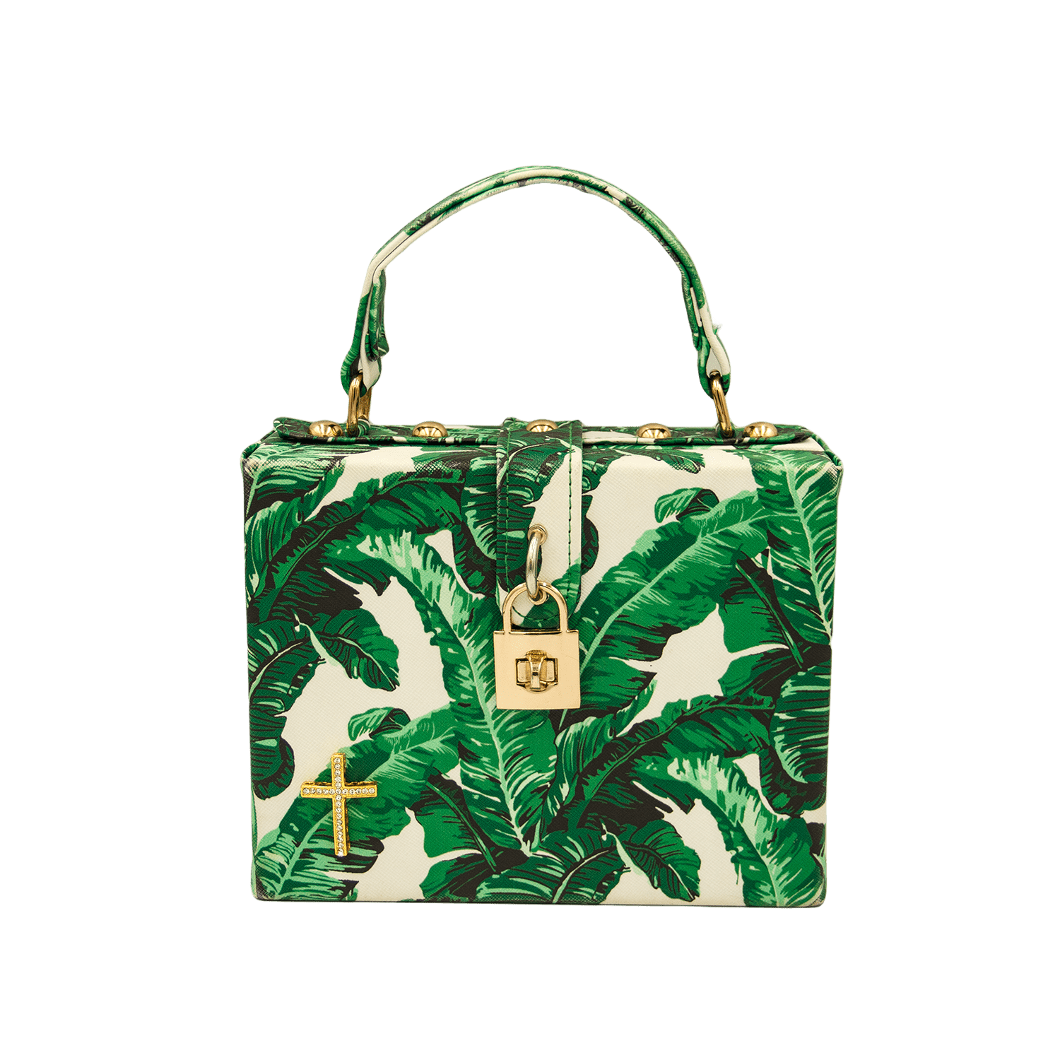 Vintage Trunk Handbag with Gold Padlock | Reflection Vintage